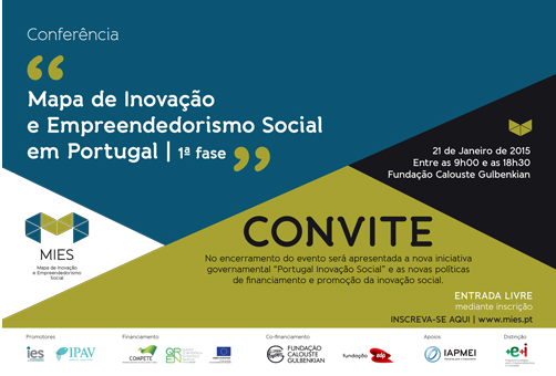 Convite | Conferência: Mapa de Inovação e Empreendedorismo Social em Portugal